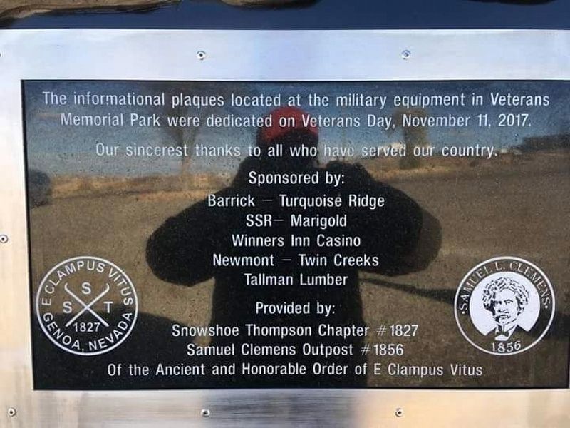 Veterans Memorial Park Marker image. Click for full size.