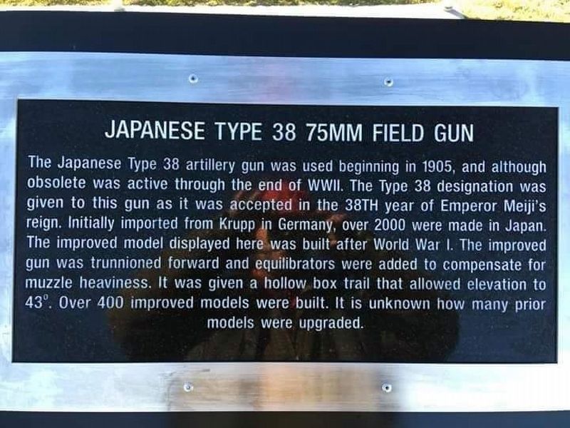 Japanese Type 38 75mm Field Gun image. Click for full size.