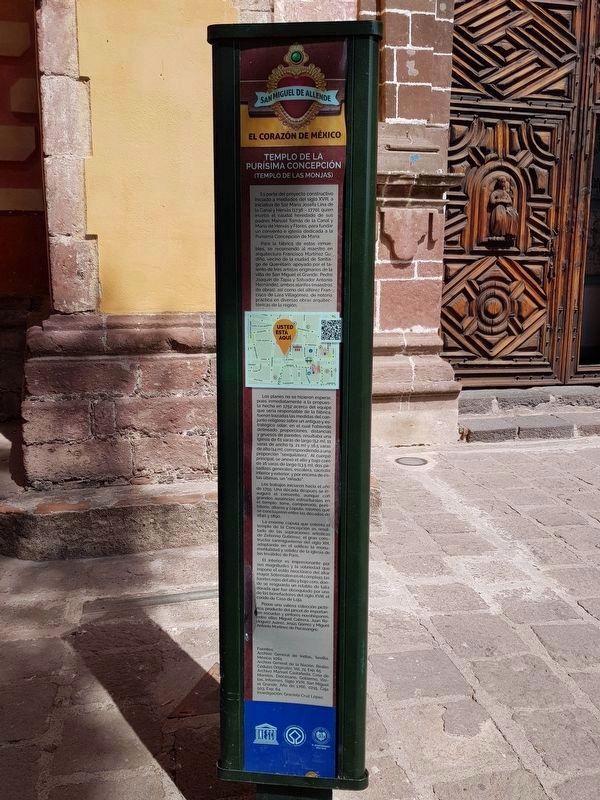 Temple of the Immaculate Conception Marker. Click for full size. Temple of the Immaculate Conception Marker image. Click for full size.