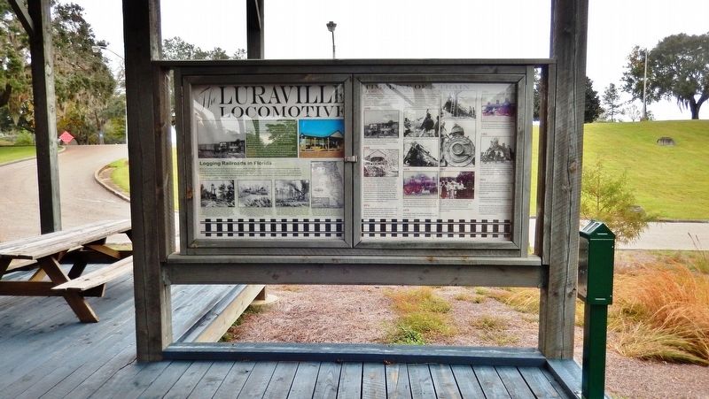 The Luraville Locomotive Marker (<i>wide view</i>) image. Click for full size.
