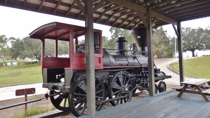 The Luraville Locomotive (<i>view from marker</i>) image. Click for full size.