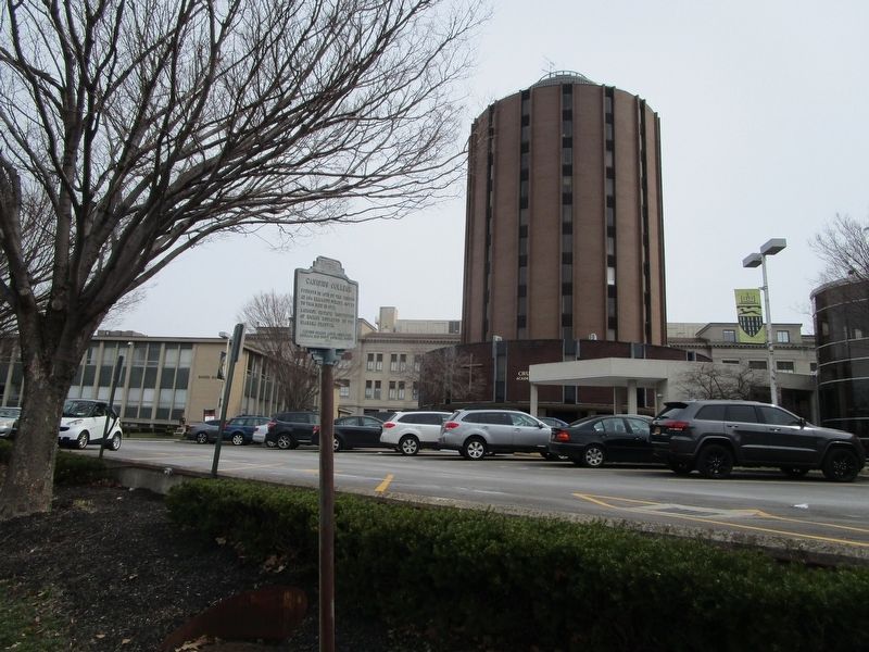 Canisius College Marker & Campus image. Click for full size.