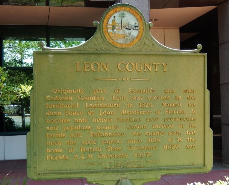 Leon County Marker image. Click for full size.