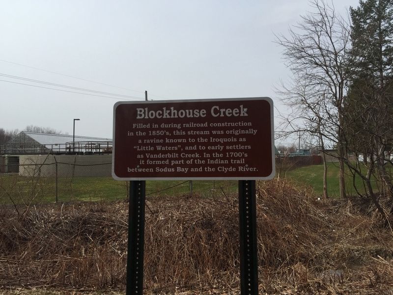 Blockhouse Creek Marker. Click for full size. Blockhouse Creek Marker image. Click for full size.