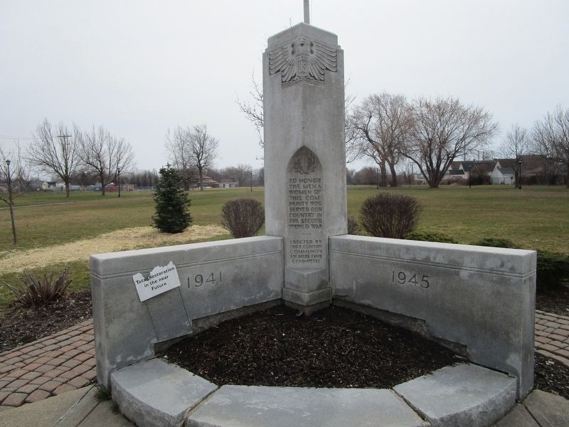 E. Clinton Community WWII Memorial. Click for full size. E. Clinton Community WWII Memorial image. Click for full size.