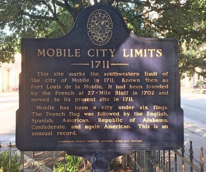 Mobile City Limits Marker image. Click for full size.