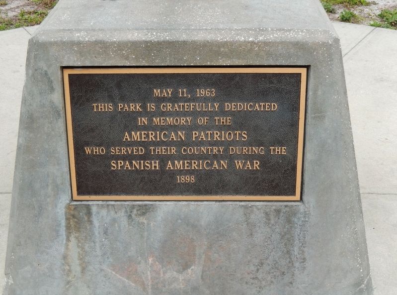 Spanish American War Memorial. Click for full size. Spanish American War Memorial image. Click for full size.