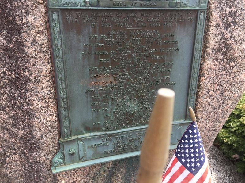 Roll of Honor Marker image. Click for full size.