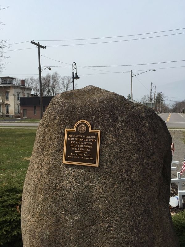 Plaque on Rear Side of Stone image. Click for full size.