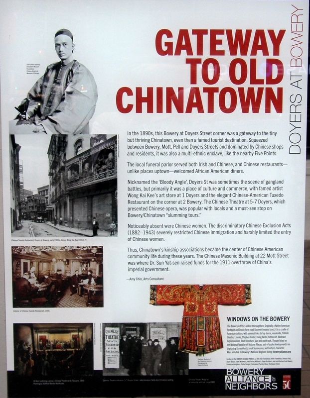 Gateway to Old Chinatown Marker image. Click for full size.