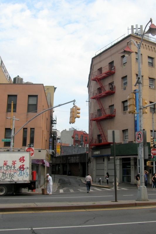Doyers Street at Bowery. Click for full size. Doyers Street at Bowery image. Click for full size.