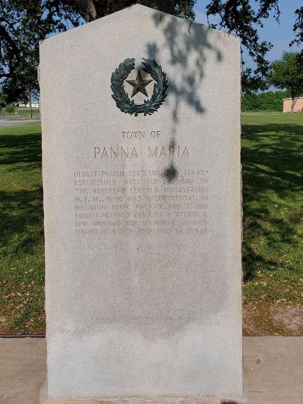 Town of Panna Maria Marker image. Click for full size.