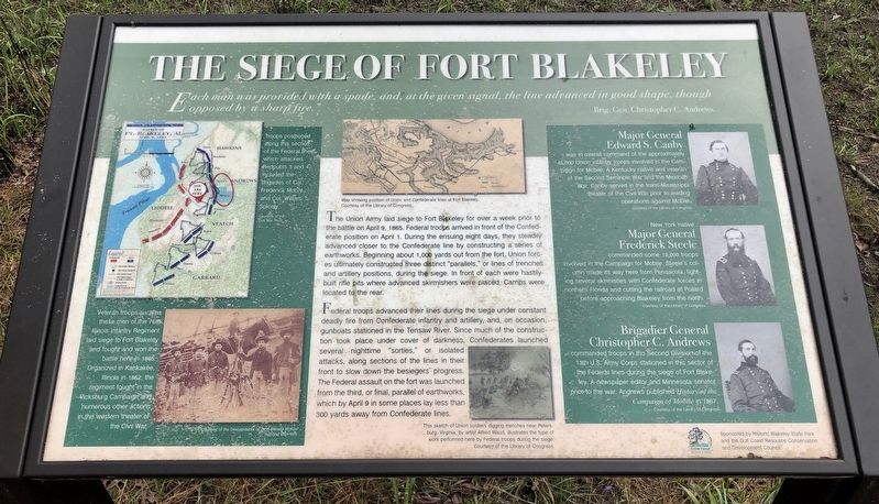 The Siege of Fort Blakeley Marker image. Click for full size.