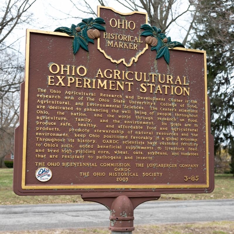 Ohio Agricultural Experiment Station Marker. Click for full size. Ohio Agricultural Experiment Station Marker image. Click for full size.