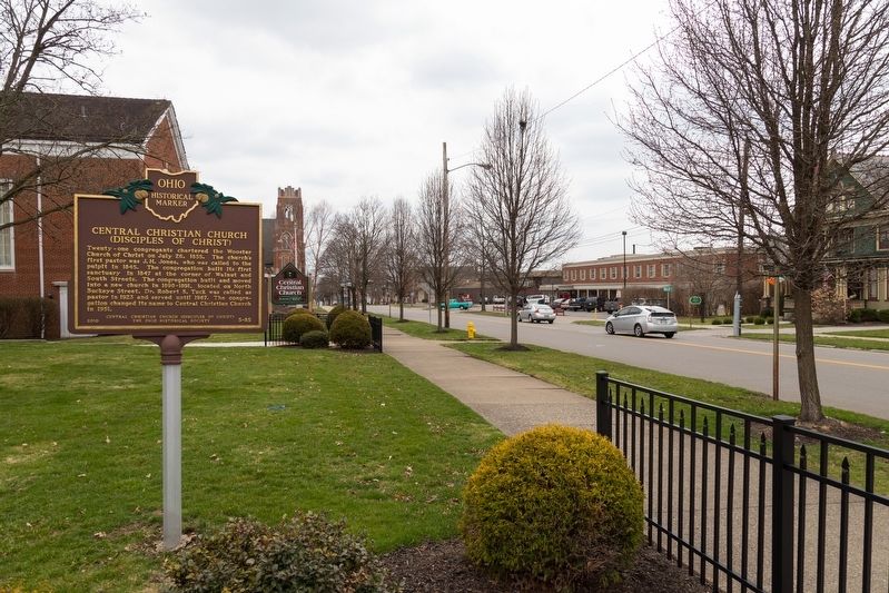 Central Christian Church / Harvey Howard House Marker. Click for full size. Central Christian Church / Harvey Howard House Marker image. Click for full size.