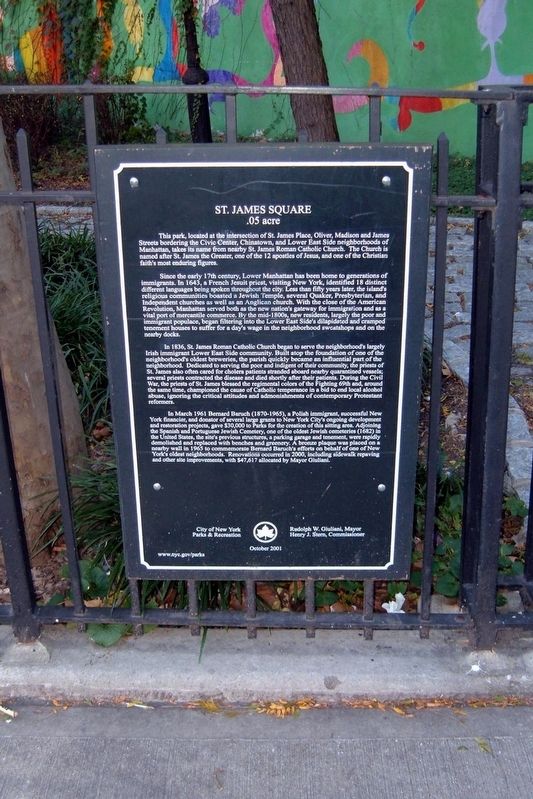St. James Square Marker. Click for full size. St. James Square Marker image. Click for full size.