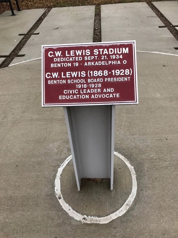 C.W. Lewis Stadium Marker image. Click for full size.