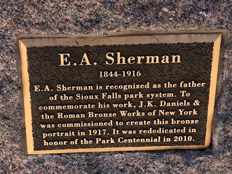 E. A. Sherman Marker image. Click for full size.
