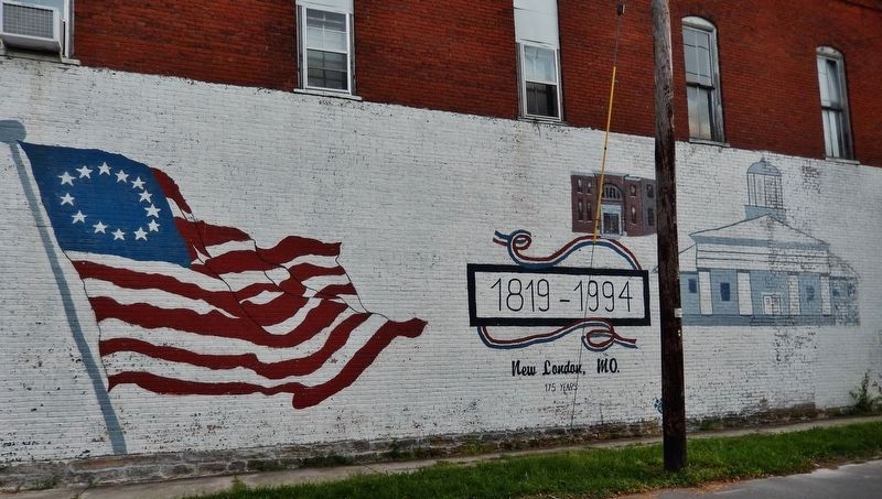 New London, 1819-1994, 175 Years (<i>mural a few blocks from marker</i>) image. Click for full size.