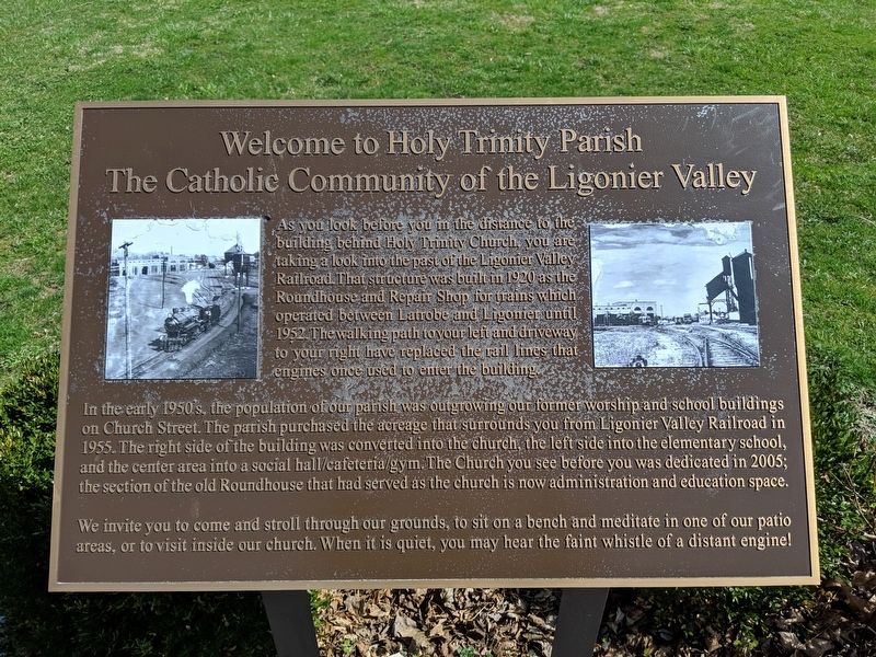Welcome to Holy Trinity Parish Marker image. Click for full size.