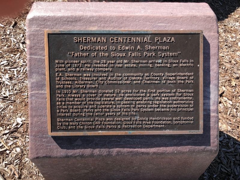 Sherman Centennial Plaza Marker image. Click for full size.