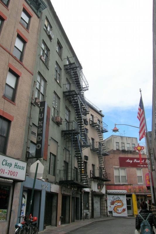 Chinese Theater site, 5-7 Doyers Street. Click for full size. Chinese Theater site, 5-7 Doyers Street image. Click for full size.