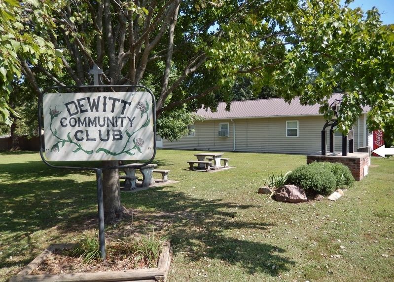 De Witt Community Park (<i>marker visible at far right, facing Jefferson Street</i>). Click for full size. De Witt Community Park (<i>marker visible at far right, facing Jefferson Street</i>) image. Click for full size.