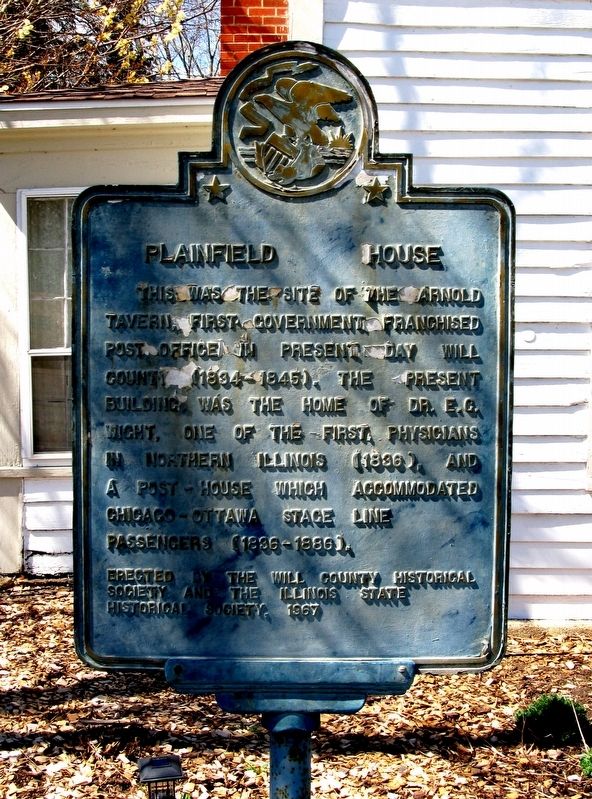 Plainfield House Marker. Click for full size. Plainfield House Marker image. Click for full size.