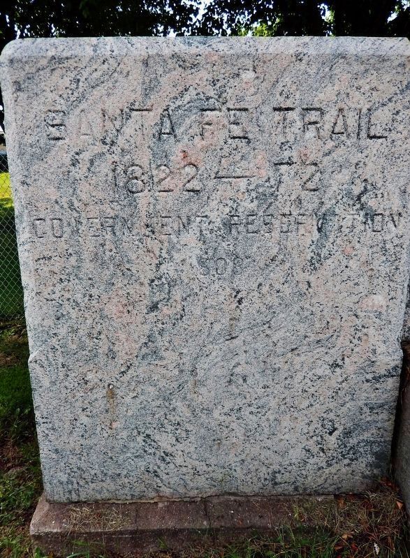 Santa Fe Trail Marker (<i>left panel</i>). Click for full size. Santa Fe Trail Marker (<i>left panel</i>) image. Click for full size.