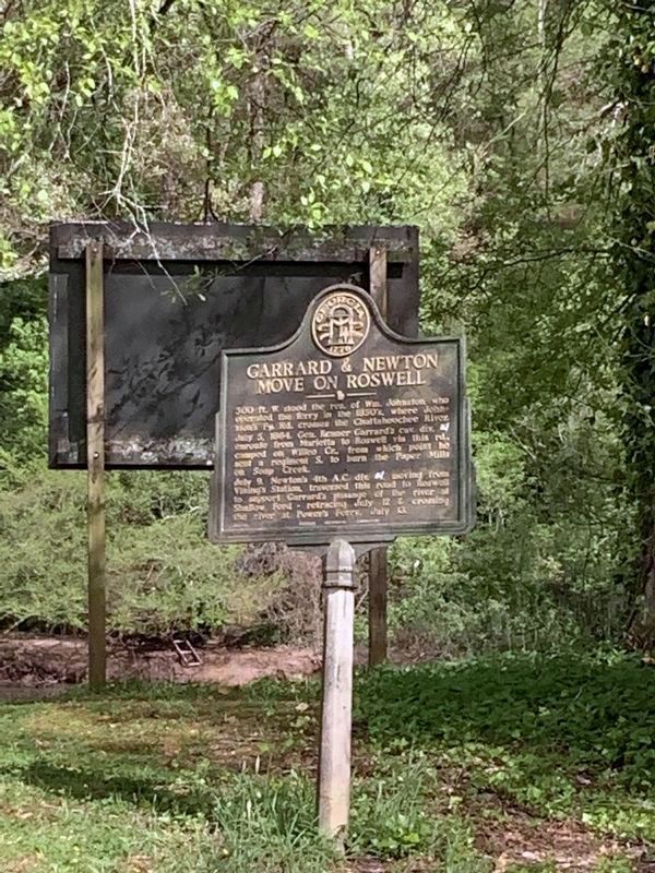 Garrard & Newton Move on Roswell Marker image. Click for full size.