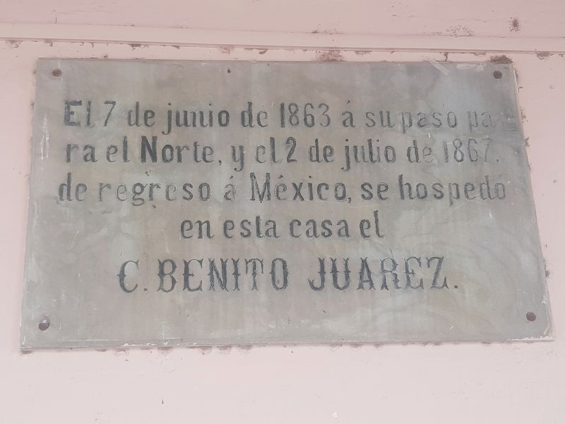 Benito Ju�rez in San Felipe Marker image. Click for full size.