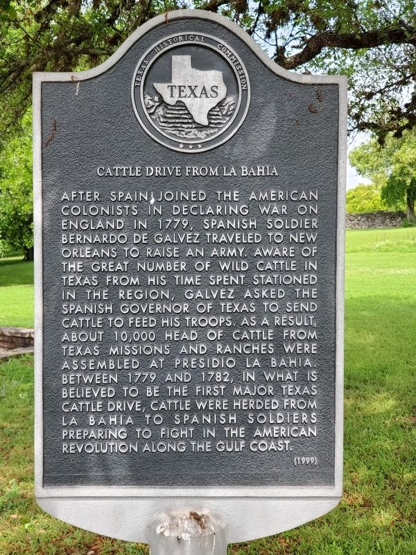Cattle Drive from La Bahia Marker image. Click for full size.