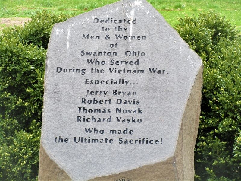 Swanton Ohio Viet Nam Memorial image. Click for full size.