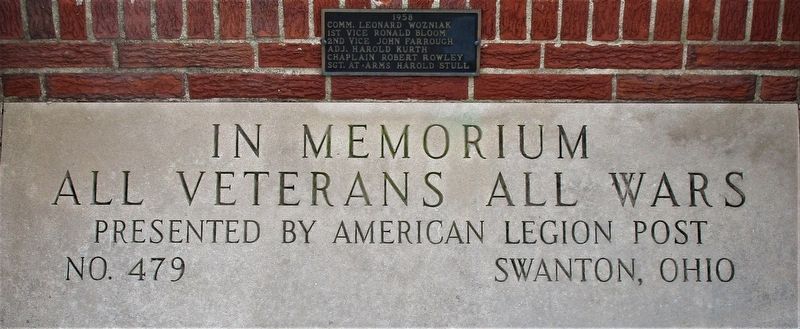 Swanton American Legion Monument image. Click for full size.