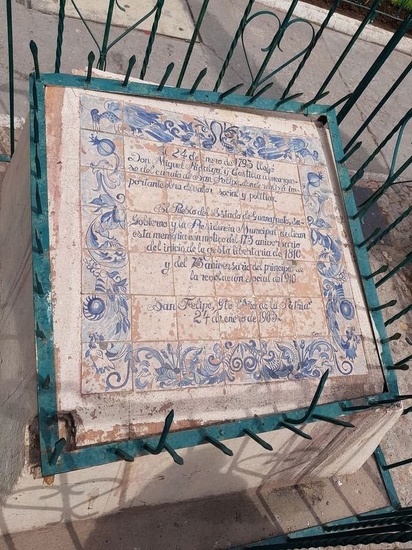 Hidalgo's Priesthood in San Felipe Marker. Click for full size. Hidalgo's Priesthood in San Felipe Marker image. Click for full size.