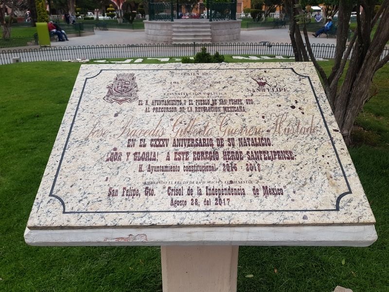 Jos� Praxedis Gilberto Guerrero Hurtado Marker image. Click for full size.