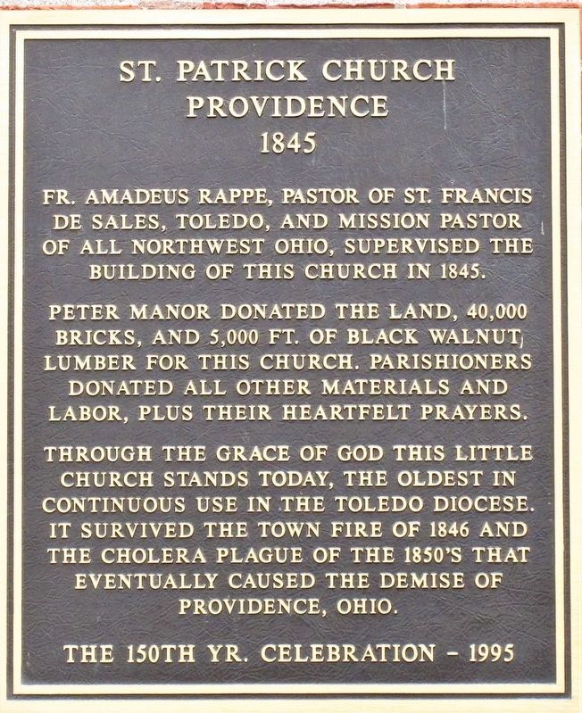 St. Patrick Church Marker image. Click for full size.
