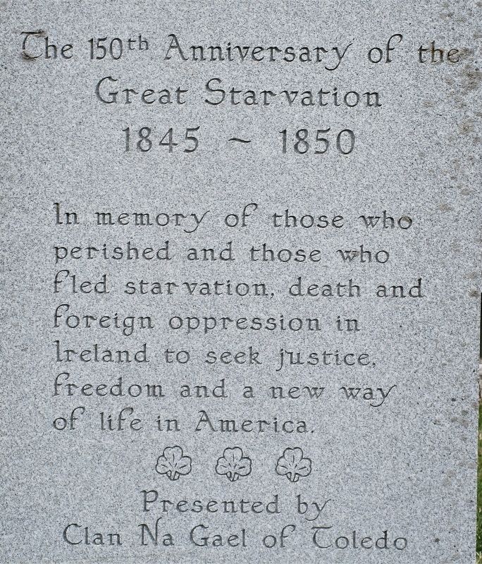 The 150th Anniversary of the Great Starvation Marker. Click for full size. The 150th Anniversary of the Great Starvation Marker image. Click for full size.