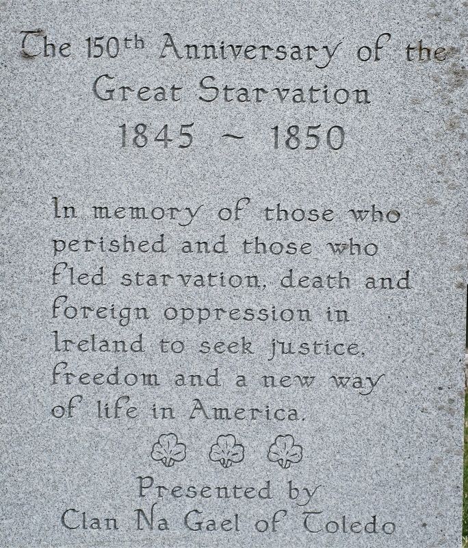 The 150th Anniversary of the Great Starvation Marker image. Click for full size.