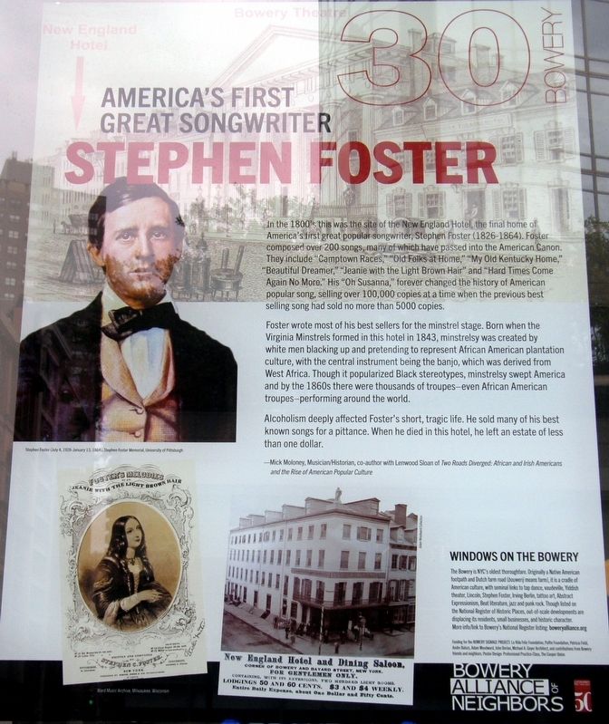 Stephen Foster Marker image. Click for full size.