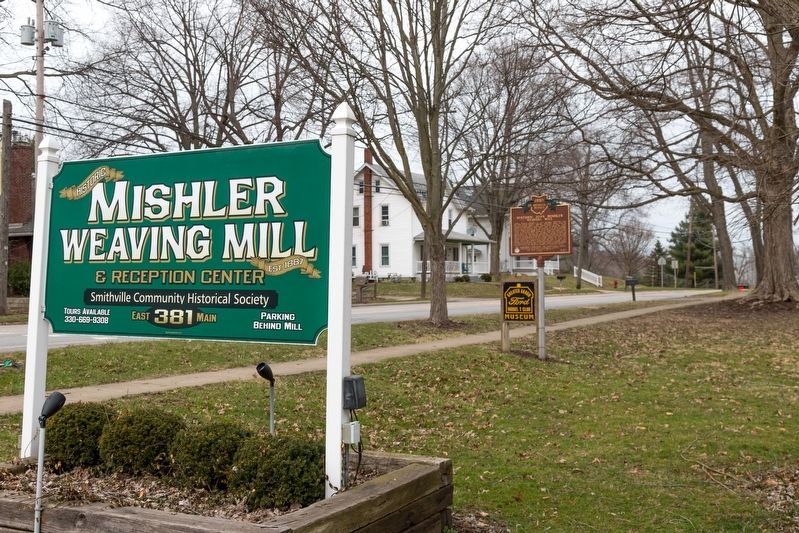 Historic John Mishler Weaving Mill Marker image. Click for full size.