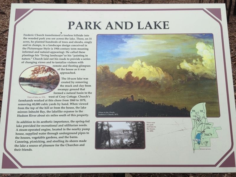 Park and Lake Marker image. Click for full size.