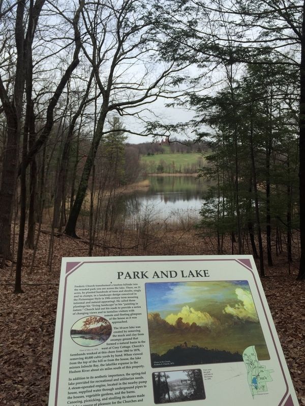 Park and Lake Marker. Click for full size. Park and Lake Marker image. Click for full size.