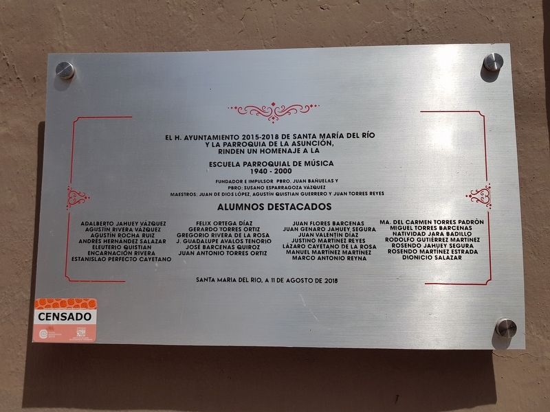 The Parochial School of Music Marker. Click for full size. The Parochial School of Music Marker image. Click for full size.