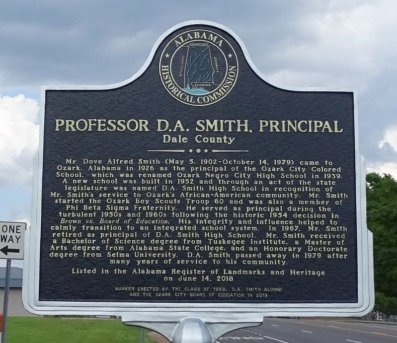 Professor D. A. Smith, Principal Marker image. Click for full size.