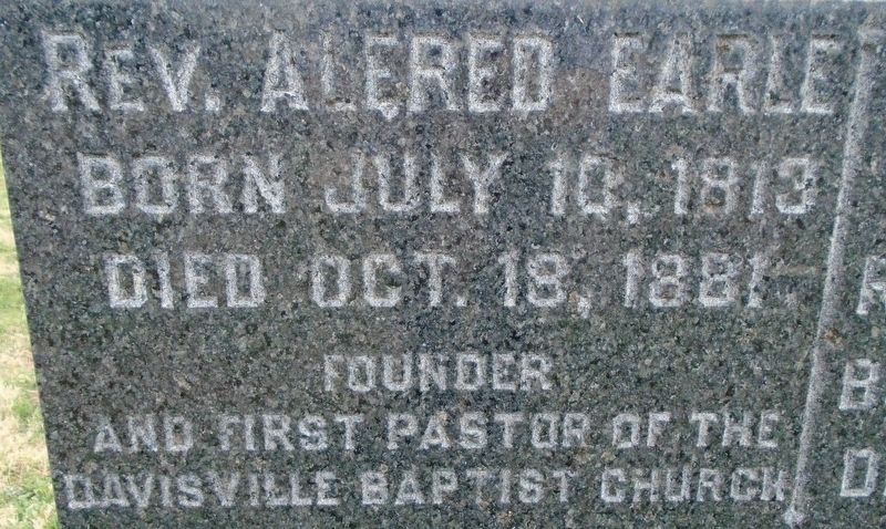 Rev. Alfred Earle Marker. Click for full size. Rev. Alfred Earle Marker image. Click for full size.