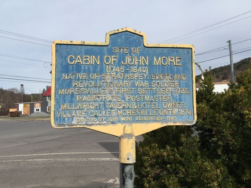 Site of Cabin of John More Marker. Click for full size. Site of Cabin of John More Marker image. Click for full size.
