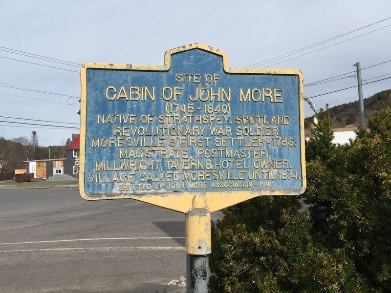 Site of Cabin of John More Marker image. Click for full size.