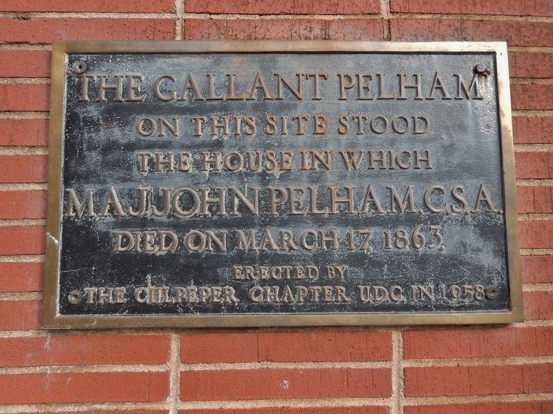 The Gallant Pelham Marker image. Click for full size.