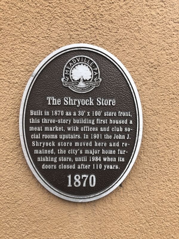 The Shryock Store Marker image. Click for full size.